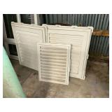 3 vinyl screened ventilation shutters