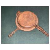 Griswold American No. 8 cast iron waffle maker.