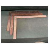 (3) 24" steel squares