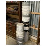 5-gallon plastic and metal buckets