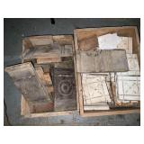 Decorative wood trim pieces.