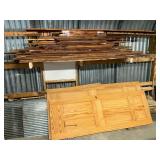 Building supplies against NW wall