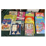 Vintage Paper Dolls, Barbie, Elizabeth Taylor, Wizard of Oz, Judy Garland and others.