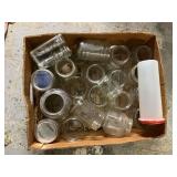 Glass jars, quart, pint and jelly.
