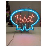Pabst beer neon sign