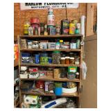 Large amount of hardware, screws, bolts, nails, caulking, etc.