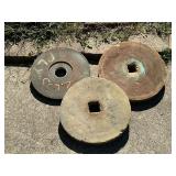 Three sharpening stones