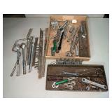 Assorted sockets, ratchets, extensions