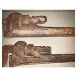 3 Ridgid pipe wrenches