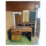 Wooden DIY projects, shutters, wooden chairs