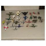 Assorted diecast and plastic toy  airplanes