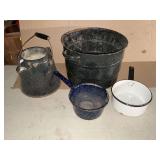Enamel pot, granite coffee pot and canner, etc.