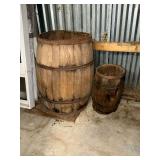 30" wooden barrel body