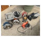 Tub of non-working power tools