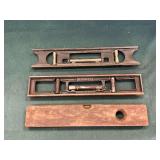 2 Stanley cast iron levels, No. 36 & 12"