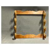 Wooden gun rack, 4 gun