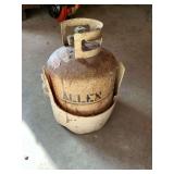 15 lb. propane bottle with carrier