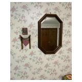 Framed mirror 27" x 17"