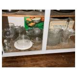 Pressed glass pieces