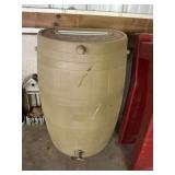 Plastic rain barrel