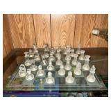 Glass chess set