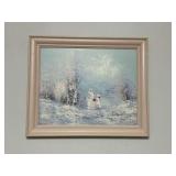 Artwork, framed pieces, up to 23" x 19"