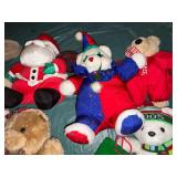Assortment of stuffed animals