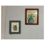 Artwork, framed pieces, up to 23" x 19"