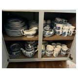 Churchill England blue and white china