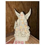 Ceramic lighted angel