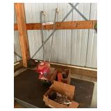 Mantis 2-cycle tiller and accessories