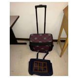Rolling craft tote and bag