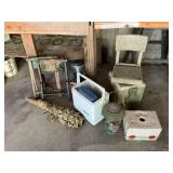 Assortment of camping items