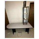 Desk and tower CONTENTS NOT INCLUDED