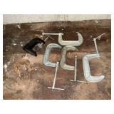 (4) 3" metal C clamps