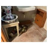 Contents of basement bathroom