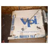 Rubber 20" x 20" floor tile