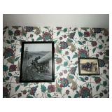 Framed vintage photographs