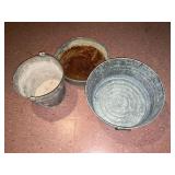 3 galvanized items