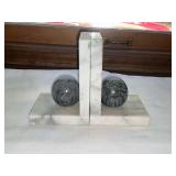 Pair of marble bookends