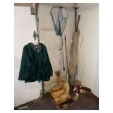 Assortment of fishing tackle