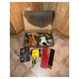 Moultrie 35mm game camera, game calls, sharpening stone