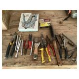 Arrow T-50 staple gun and staples, pliers