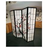 Oriental folding screen