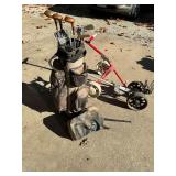 Set of Macgregor golf clubs