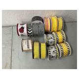 Ladybug, bees, polka dot, plaid wire decorative ribbon