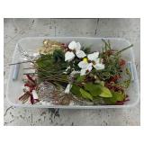 Tote of Christmas floral picks