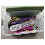 Assortment of deco flex tubing in tote