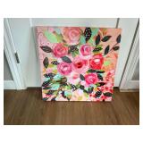 Roses oil on canvas 23" x 24"