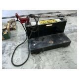 Weather Guard 100 gallon fuel tank, Fill-Rite 15 gpm 12 V pump